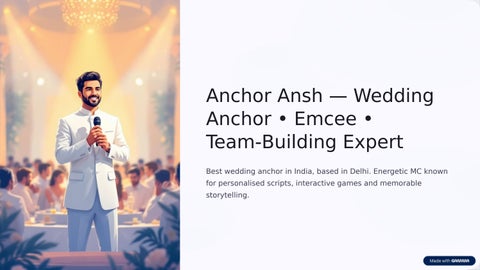 Top Wedding Anchor in India 2026