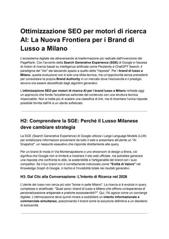 Ottimizzazione SEO per motori di ricerca AI_ La Nuova Frontiera per i Brand di Lusso a Milano