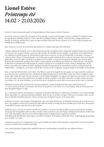 Lionel Estève : printemps été