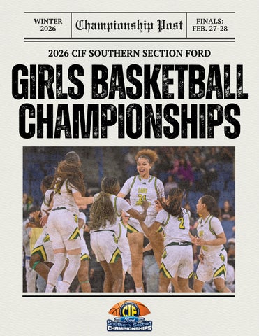 2026 CIF-SS FORD Girls Basketball Championship Program