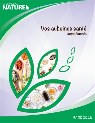 Vos aubaines santé de mars 2026 - suppléments