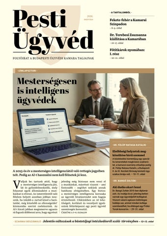 Pesti Ügyvéd / 2026. március
