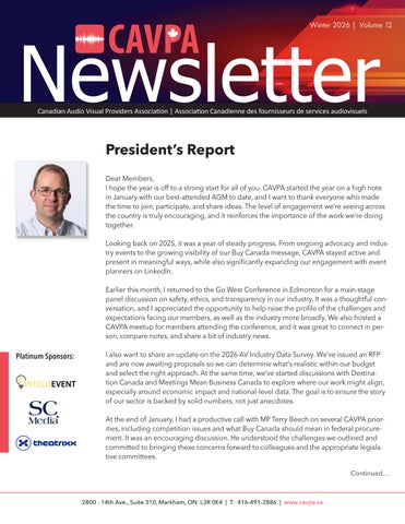 CAVPA Newsletter - Winter 2026