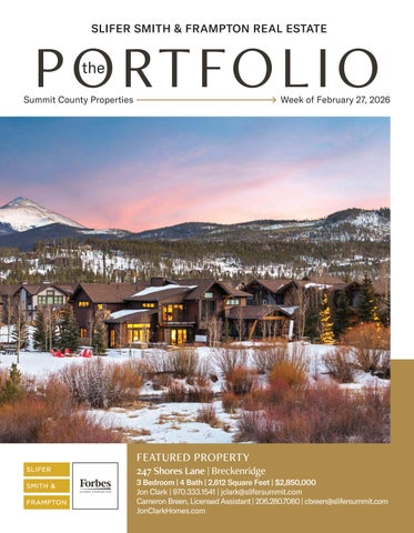 The Portfolio | Slifer Smith & Frampton Real Estate, Summit County | February 27th, 2026