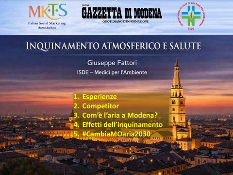 Inquinamento atmosferico e salute - G. Fattori ISDE