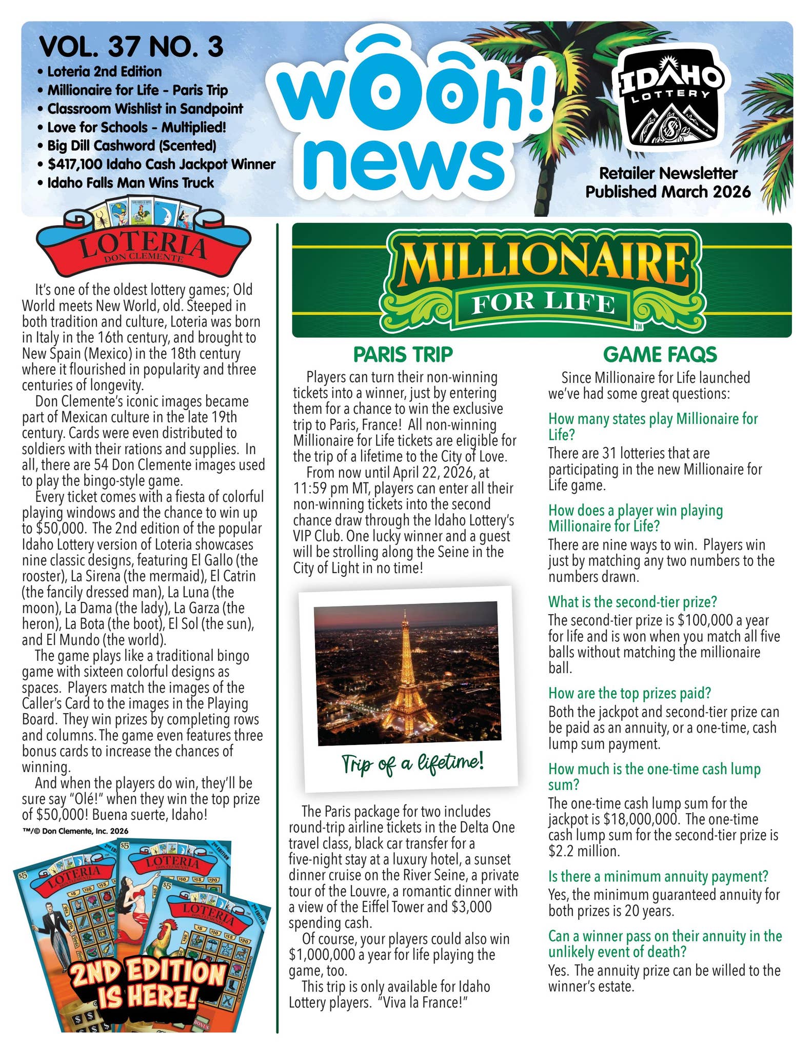 Wooh News - March 2026 by Idaho Lottery - Issuu