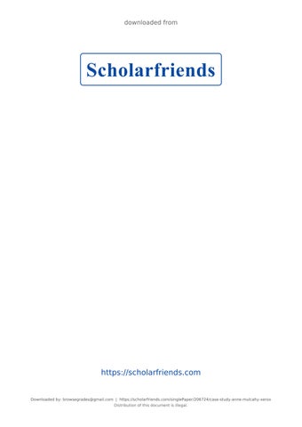 C400 Final Exam Scenario US ARMY COMMAND AND GENERAL STAFF COLLEGE