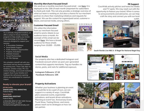 CocoWalk Marketing One Sheeter