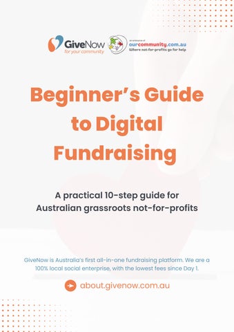 GiveNow Beginner’s Guide to Digital Fundraising