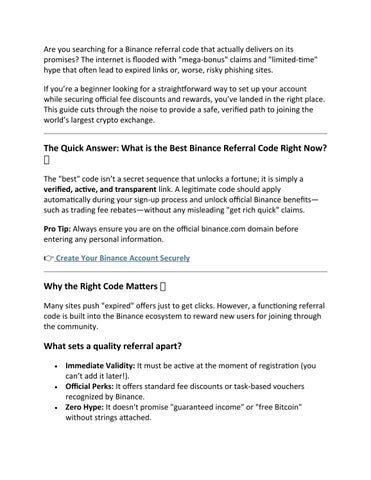 Best Binance Referral Code (59774590): 20% Fee + Earn 100USD