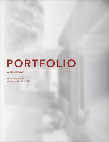 Interior Architecture Portfolio 2022-2025