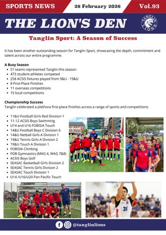 The Lion's Den Vol. 93