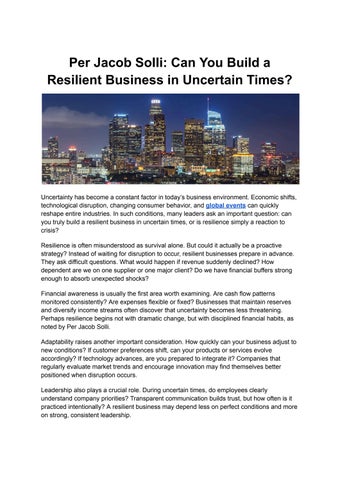 Per Jacob Solli_ Can You Build a Resilient Business in Uncertain Times