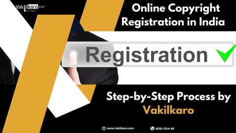Online Copyright Registration in India 