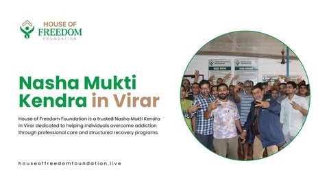 Nasha Mukti Kendra in Virar - House of Freedom