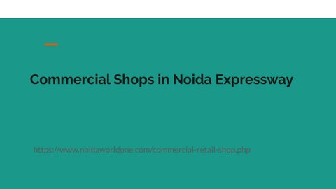 Commercial Shops in Noida Expressway