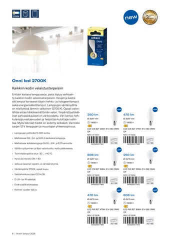 Airam 零售 Lamput 2026 第 8 页