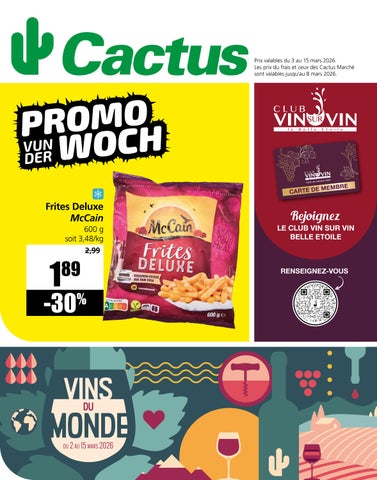 Dépliant Cactus du 03.03.2026