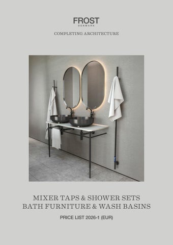 Mixer Taps, Shower Sets, Bath Furniture and Wash Basins -Price list 2026-1 ENG EUR