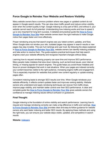 Boost Your Website Indexing with IndexPro