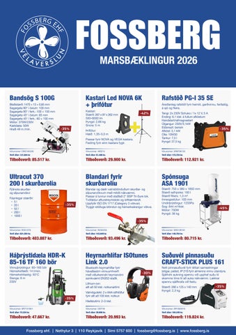 Fossberg mars bæklingur