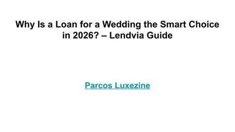 Why Is a Loan for a Wedding the Smart Choice in 2026_ – Lendvia Guide