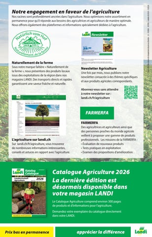 Ferme et é 桌 Gazette Printemps 2026 第 20 页