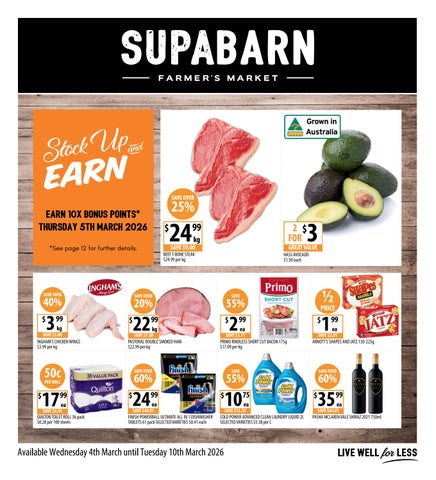 SUPABARN BROCHURE Available Wednesday 4th March until Tuesday 10th March 2026