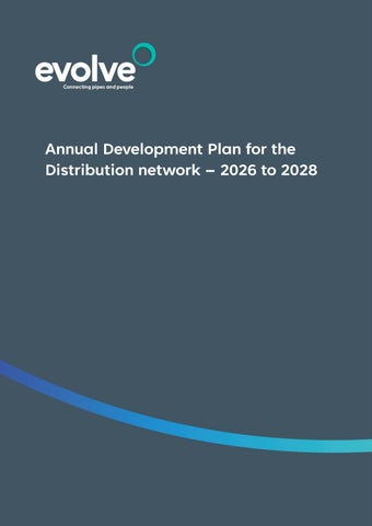 Evolve: Annual Development Plan for the Distribution network 2026 to 2028