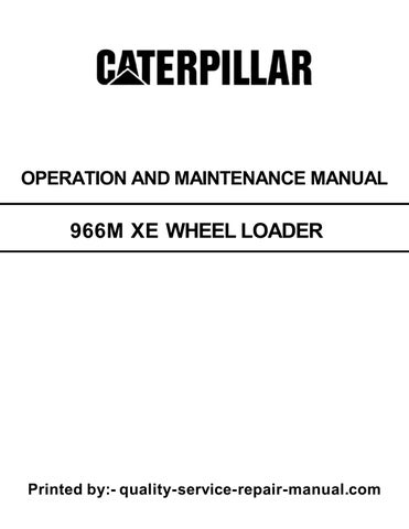 966m Xe Caterpillar Wheel Loader Operation and Maintenance Manual