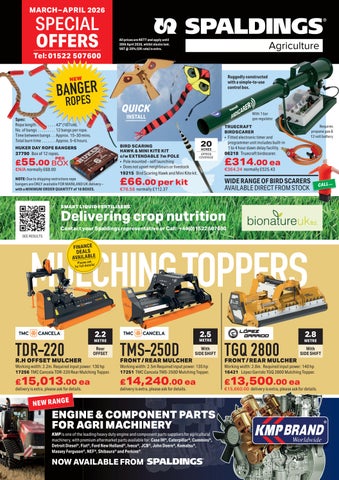 Special Offers | March-April 2026 | Spaldings Agriculture