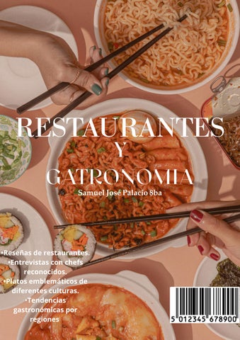 Revista Culinaria Minimalista Blanca