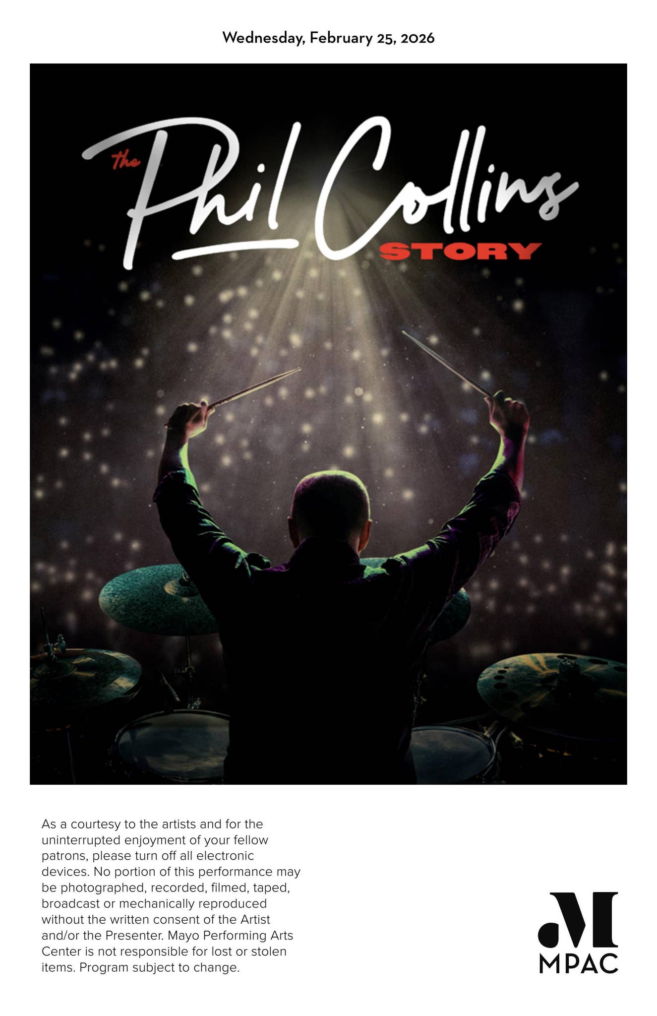 The Phil Collins Story by Mayo Performing Arts Center - Issuu