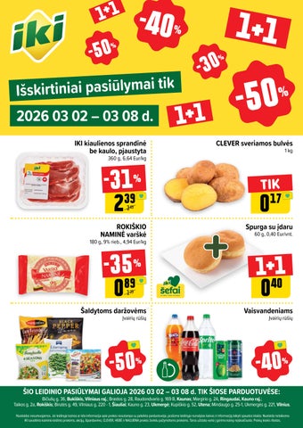 Specialūs pasiūlymai IKI parduotuvės klientams 