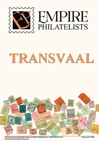 Transvaal Stamp Catalog