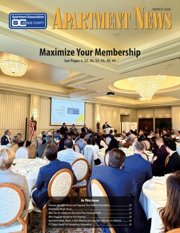 March 2026 Apartment News Magazine