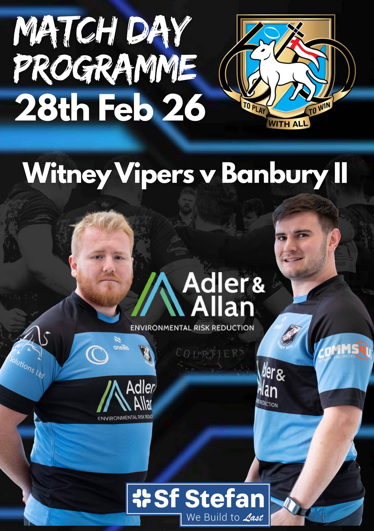 Witney Rfc Witney RFC Match Programme 28022026 by witneyrugby - Issuu