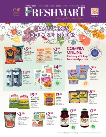 FRESHMART Válido Marzo 01 - 31