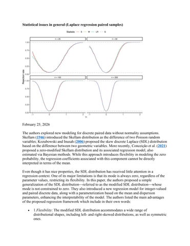 Statistical Issues in general (laplace paired)