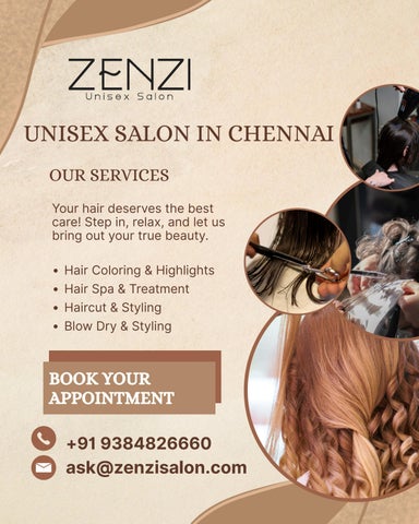 unisex salon in Chennai