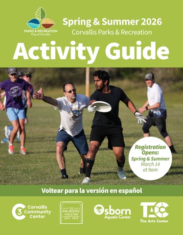 Spring & Summer 2026 Activity Guide ENGLISH