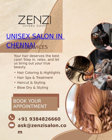 unisex salon in Chennai