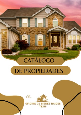 Catálogo de propiedades inmobiliaria minimalista profesional naranja