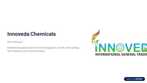 Innoveda Chemicals Paint Remover Industrial Marine Grade Solution