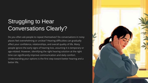 Struggling to Hear Conversations Clearly What’s the Best Hearing Solution for You