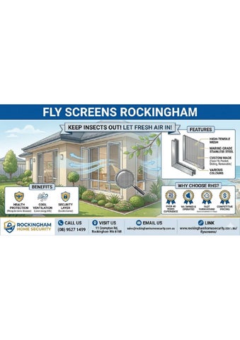 Premium Fly Screen Solutions for Rockingham Homes