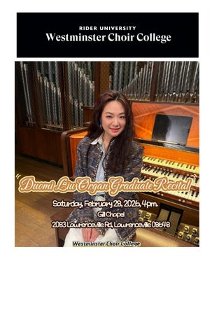 Duomi Liu Organ Recital