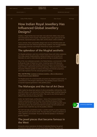 How Indian Royal Jewellery Has Influenced Global Jewellery Designs