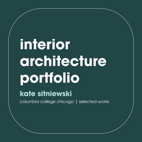 Kate Sitniewski Portfolio