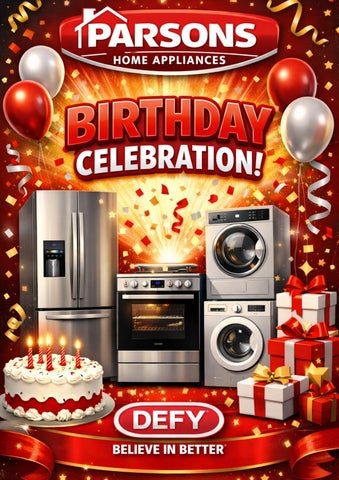 Parsons Defy Birthday Catalogue